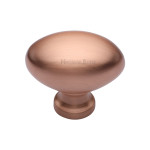 M Marcus Heritage Brass Oval Design Wardrobe Knob 38mm 